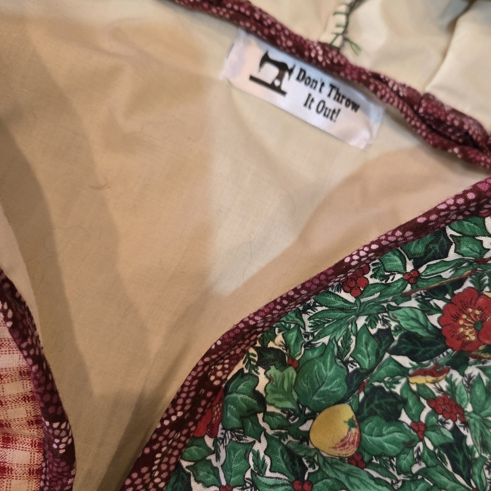 Upcycled Quilt Blanket Coat L-XL Handmade Patch Don't Throw It Out - Picture 6 of 6